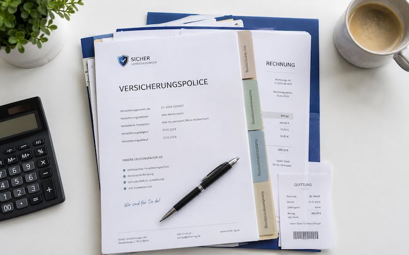 Welche Unterlagen braucht man für eine Versicherungsauszahlung?